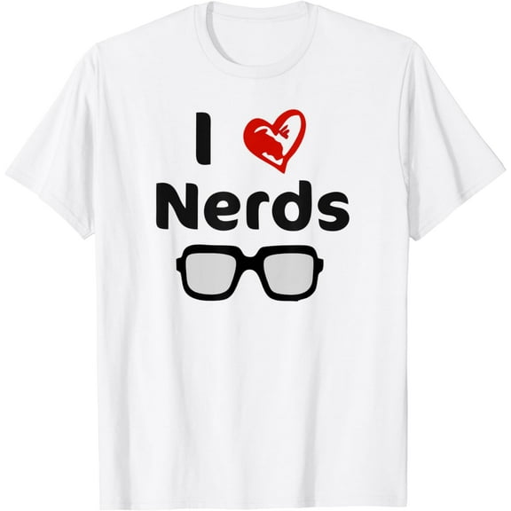 I Love Nerds T-Shirt- Popular Gift T-Shirt