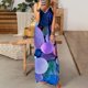 thumbnail image 1 of Vestido estampado de tirantes sin mangas de playa casual de verano para mujer Pompotops  qyievc1724, 1 of 4