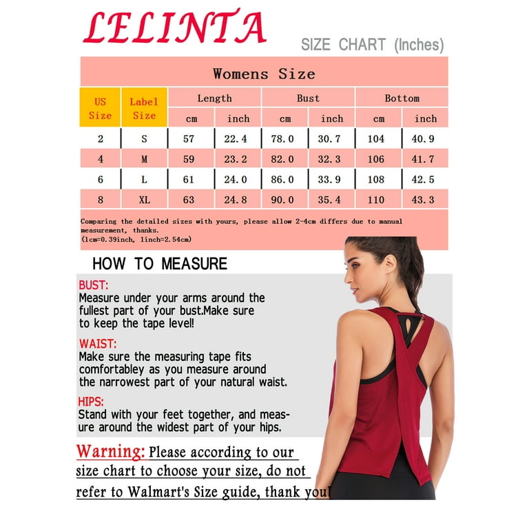LELINTA Women Activewear Sexy Open Back Yoga Shirt Workout Sports Gym Tank  Tops Vest, Black/ White/ Grey/ Wine Red, S-XL