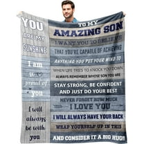 Gifts for Son Blanket 50"x60" - Son Gifts - Son Birthday Gifts - Gift to My Son - Birthday Gifts for Son - Gifts for Grown Son - Son Blanket from Mom - Son Blanket - Graduation Gifts for Son