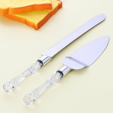 

Cake Server Simple Elegance Classic Silver Stainless Steel Cake Knife Set