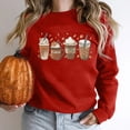 thumbnail image 1 of 2023 Chandail en Molleton Mode pour Femmes 50 % de Réduction Liquidation Halloween Mode Décontractée Aguichant Imprimé Manches Longues Col Rond Chandail Blouse Hauts Chandails en Molleton Sans Capuche, 1 of 1