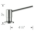 thumbnail image 2 of Torre Soap Dispenser - PVD Steel, 2 of 2
