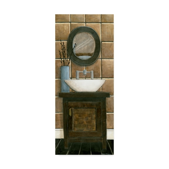 Trademark Fine Art 'Modern Bath Panel III' Canvas Art by Megan Meagher