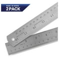 thumbnail image 2 of 2 Pack - 18 Inch Stainless Steel Ruler with Inch/Metric Conversion Table, 2 of 5