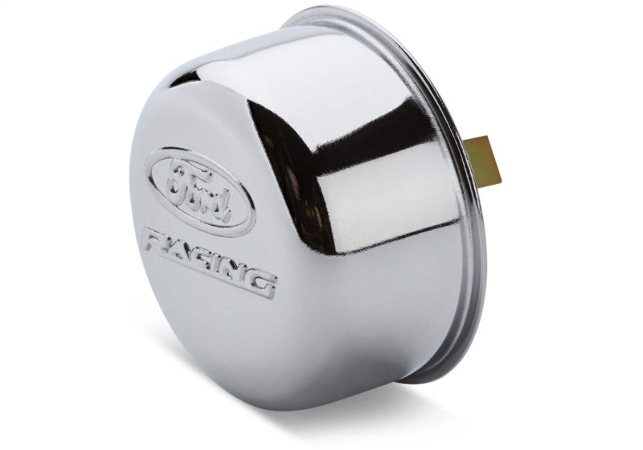 Ford Racing Chrome Breather Cap w/ Ford Racing Logo - Twist Type