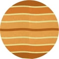 thumbnail image 1 of Ahgly Company Machine Washable Indoor Round Transitional Beer Orange Area Rugs, 3' Round, 1 of 7