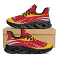 thumbnail image 1 of Zapatos vulcanizados para mujer con estampado del águila de San Juan, emblema nacional, diseño de la bandera de España, zapatillas deportivas para exteriores, transpirables, informales, con cordones, 1 of 6