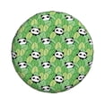 thumbnail image 3 of Spare Tire Cover, Cartoon Panda And Leaf 1 Wheel Cover Tire Covers for Trailers Car Truck Camper Universal Tire Covering Fits Diameter 16 inch, 3 of 7