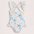 thumbnail image 7 of Ymyiu Girl Bathing Suit Newborn Baby Girl Swimsuit One Piece Toddler Girl Bathing Suit with Hat Bikini Infant Girls Swimwear 5T 6T (White,5-6 Years), 7 of 7