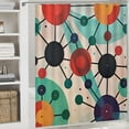 thumbnail image 6 of Pratyus Geometric Abstract Art Modern Waterproof Shower Curtain Country Cottage Farmhouse Bathroom Decor Polyester Washable Chic Style with Hooks 36x72, 6 of 7