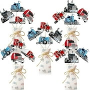 24Pcs Semi Truck Birthday Decorations Construction, Truck Birthday Party Decorations Table Centerpiece for Boy Girl Semi Heavy Truck Transportation Birthday Baby Shower Party