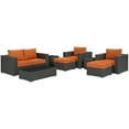 thumbnail image 2 of Modway Sojourn 8 Piece Outdoor Patio Sunbrella® Sectional Set in Canvas Tuscan, 2 of 8