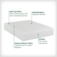 thumbnail image 4 of AllerEase Cotton Fresh Mattress Pad Cover, King, White- Fitted 100% Cotton Top Waterproof, 4 of 9