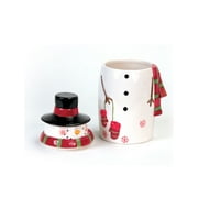 Pack of 2 Adorable Snowman with Hat, Mittens and Scarf Christmas Cookie Jars 10"