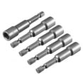 thumbnail image 1 of Unique Bargains 8mm Hexagon Magnetic Nut Socket Driver Bit Adapter 65mm Length 5 Pcs, 1 of 1