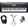 Casio CTK2000 61 Key Personal Keyboard Package with Stand, Headphones and Power Supply