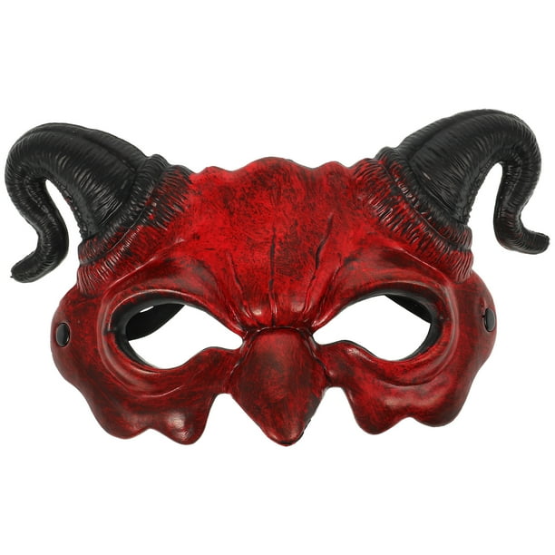 ColoMX Half Face Claw Devil Mask Halloween Halloween Fantasma de la máscara de disfraces Mask Mask Mask Brown