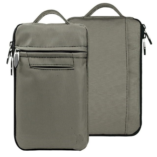 Protective Crossbody Organizer Bag 7-8 inch Tablet Carrying Handbag with Multiple Pockets for Kindle eReader, Kindle 8 inch, Samsung Galaxy Tab, Lenovo, iPad Mini