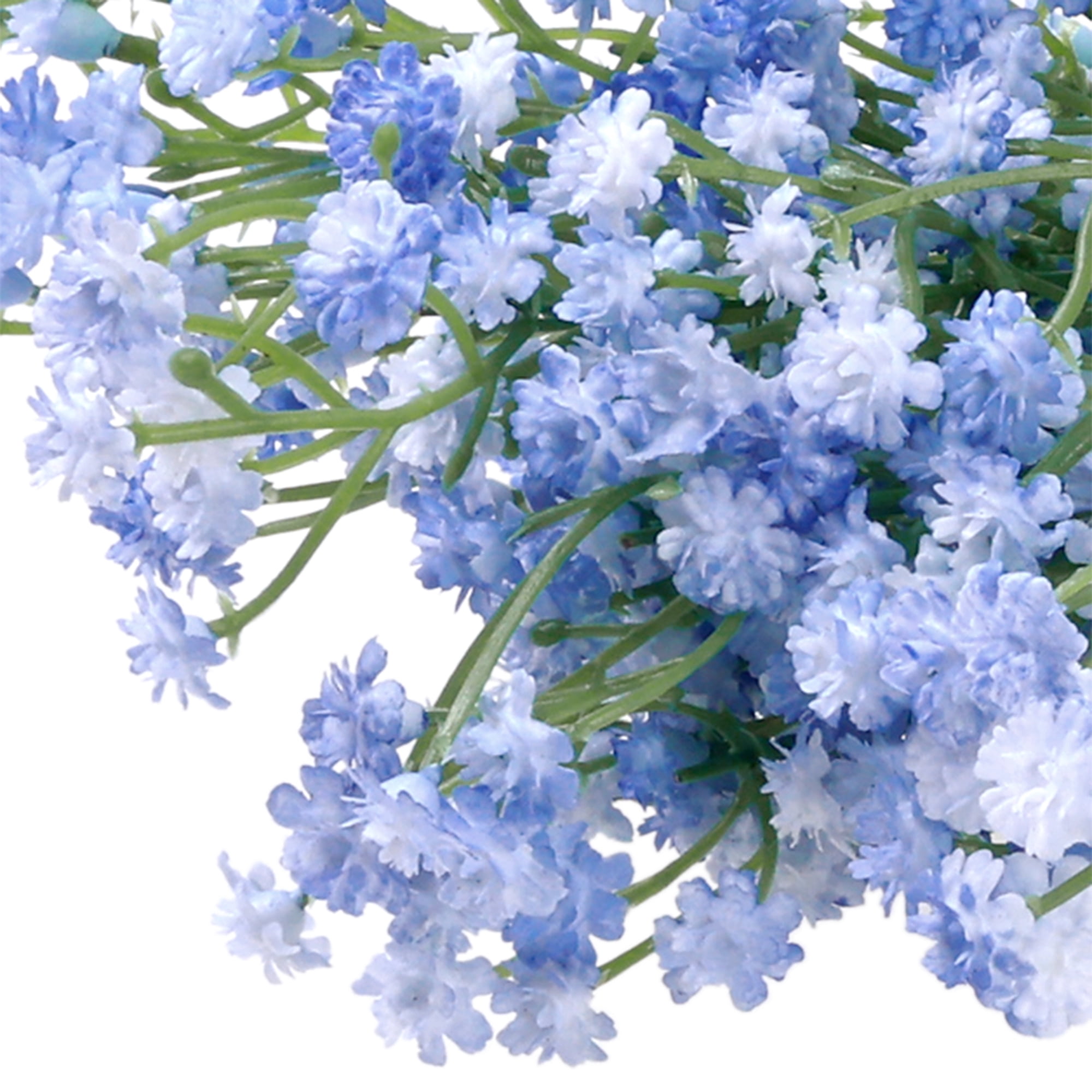 Unique Bargains Baby's Breath Artificial Flower 6 Pcs Real Touch Flowers Blue