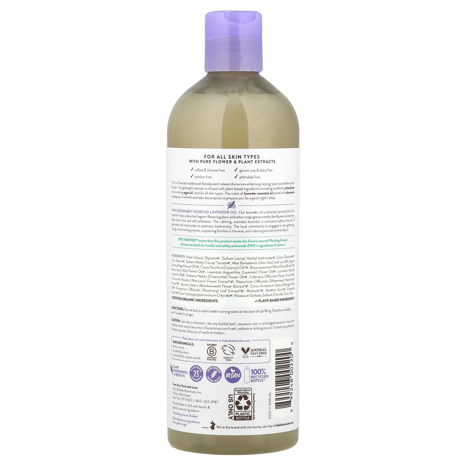 Calming Baby Bubble Bath & Wash