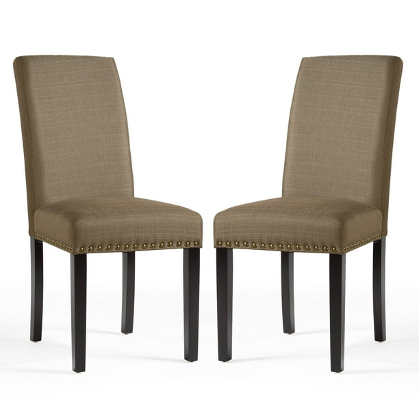 Dhi Nice Nail Head Upholstered Dining, Cowhide Dining Chairs With Nailhead Trim