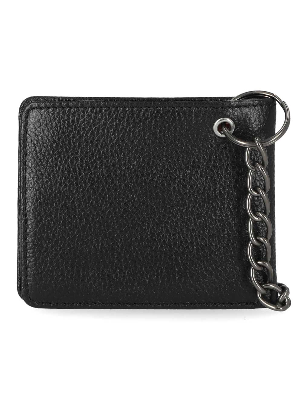 Harley-Davidson Men's Bar & Shield Core Pebble Biker Chain Bi-Fold Wallet, Black, Harley Davidson