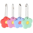 thumbnail image 1 of OULII 4pcs Flower Key Covers Caps Cute Pvc Key Protector Sleeves Identifiers For House Keys Organization, 1 of 7