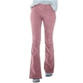thumbnail image 2 of Idoravan Women's Plus Size Pants Womens Solid Color Pocket Casual Flare Trousers, 2 of 9