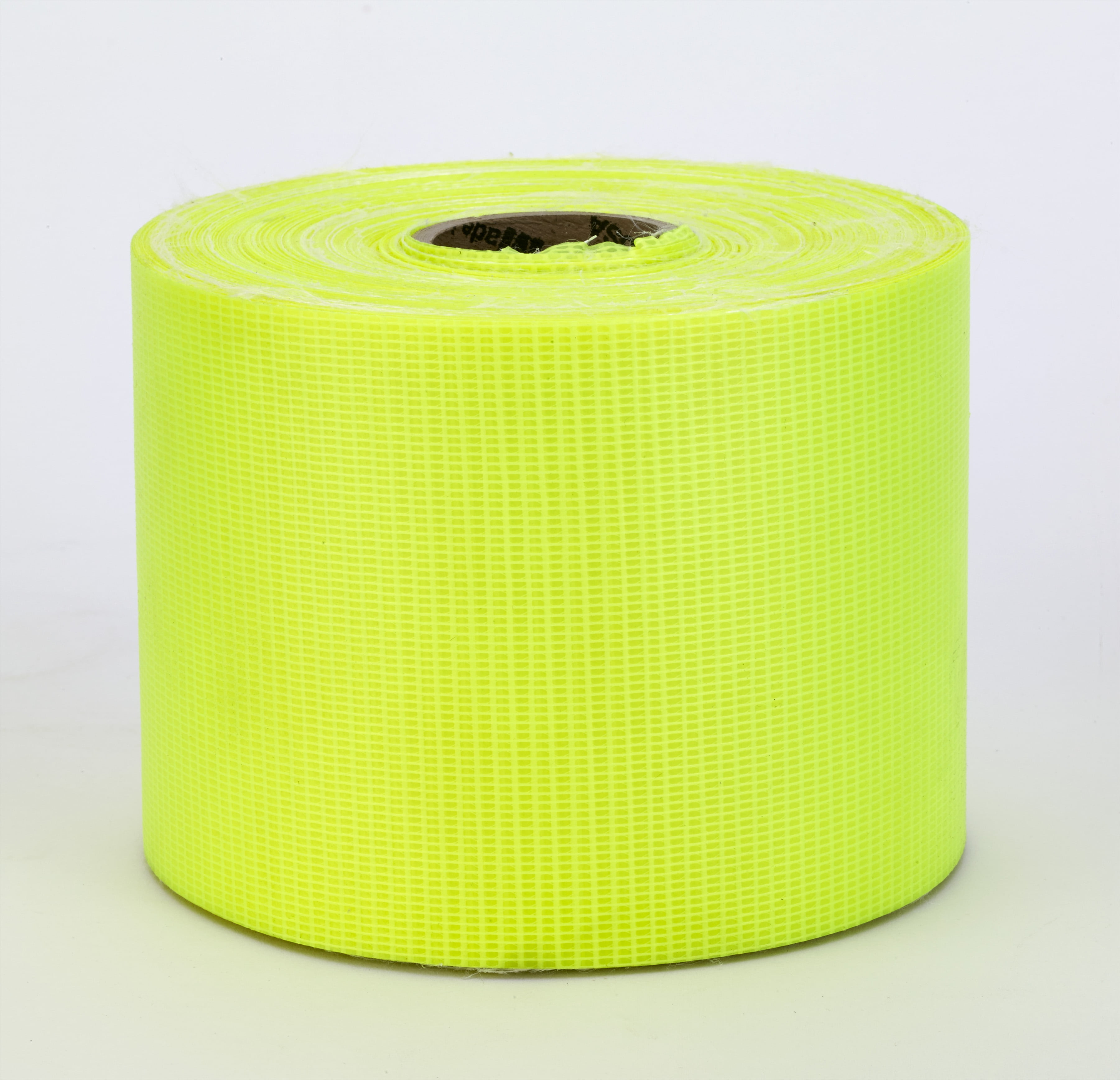Vinyl Coated Nylon Reinforced Fluorescent Barricade Tape, 4" x 50 yd