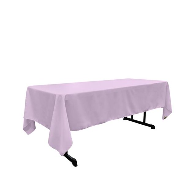 Nappe Rectangulaire en Popeline de Polyester TCpop60x108-LilacP45&44; Lilas - 60 x 108 Po