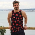 thumbnail image 6 of Picia Beautiful Red Ladybug Printed Men’s Performance Tank, Men's Workout Tank Top Moisture-Wicking Tank Top Muscle tee, Breathable Workout Shirt-X-Large, 6 of 7