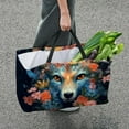 thumbnail image 7 of Floral Animal Large Reusable Foldable Oxford Cloth Shopping Bag with Collapsible Bucket, Storage Box, and Laundry Bag, 7 of 7