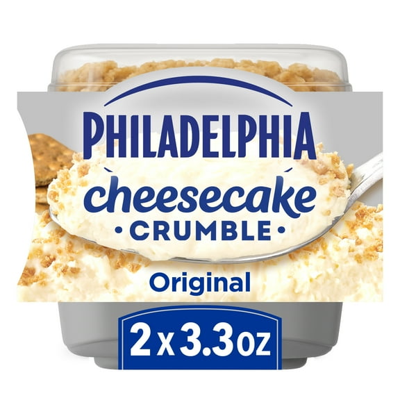 Philadelphia Original Cheesecake Crumbles, 2 ct Pack, 3.25 oz Cups