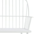 thumbnail image 5 of DecMode Metal Outdoor Bench, White, 5 of 13