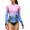 purple&blue, variant on ALove Women Rash Guard Swimsuit Long Sleeve UV Protection Quick-drying Lightweight Printed Shirt with Thumb Holes