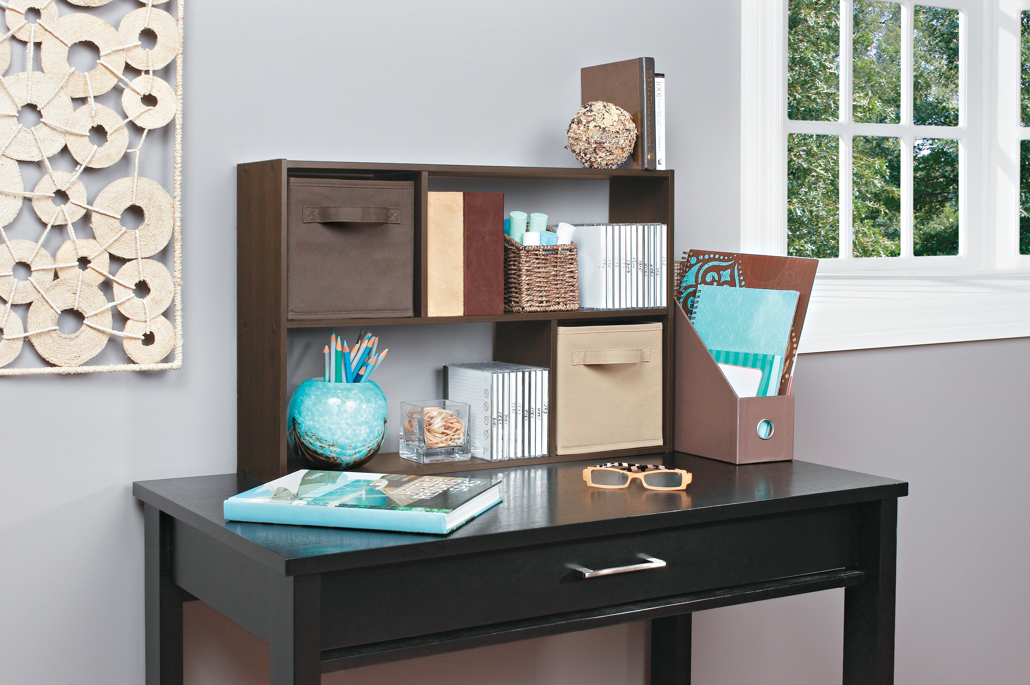 ClosetMaid Cubeicals Mini OffSet Cube Organizer, Espresso Walmart