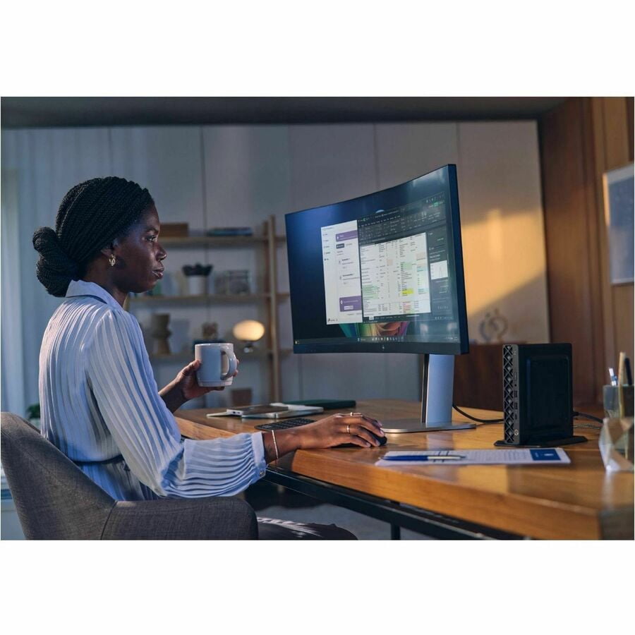 HP EliteDesk 8 G1a Desktop Computer - AMD Ryzen AI 5 340 - 32 GB - 512 GB PCI Express NVMe SSD - Mini PC - Jack Black - AMD Chip - Windows 11 Pro - AMD Radeon 840M Graphics DDR5 SDRAM - Wi-Fi 6E (I...