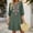 04-Light Blue, variant on Women's Boho Floral Embroidered Shift Dress, Notch V Neck 3/4 Lantern Sleeve Loose Tunic Dress, Casual Ethnic Embroidered Dress for Vacation Weekend Getaway Casual Outings 07-White M