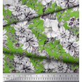 thumbnail image 2 of Soimoi Rayon Fabric Leaves & Flower Floral Decor Fabric Printed Yard 42 Inch Wide, 2 of 3