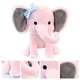 thumbnail image 2 of FELTECHELECTR Peluche de elefante creativo para bebé, con almohada de elefante, regalo de Navidad (rosa), 2 of 5