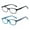 Blue+Black, variant on ALWAYSUV 2 Pack Boys Girls Blue Light Blocking Glasses Square Eyeglasses Frame Anti Blue Ray Computer Game Glasses for Kids/Teens Set4
