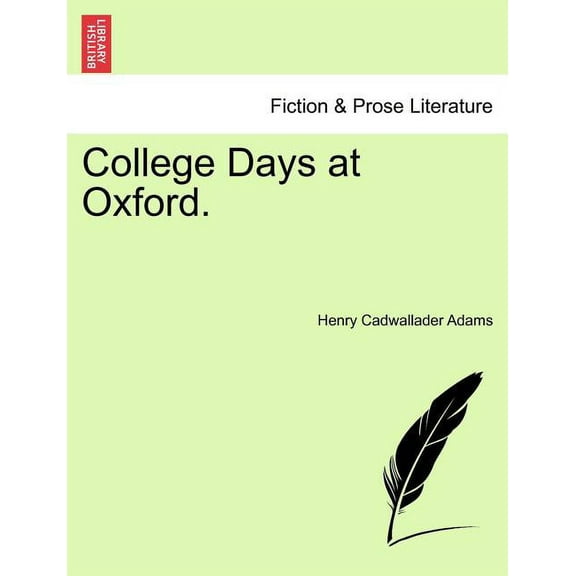 College Days at Oxford.