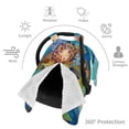 thumbnail image 3 of Car Seat Cover Baby, Sea World Baby Car Seat Cover for Baby Boys Girls Newborn , Infant Car Seat Canopy Cover Nursing Breastfeeding Cover Warm Blanket, 3 of 7
