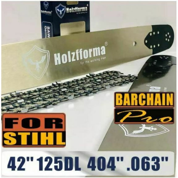 HolzfformaÂ® 42 Inch .404 .063 125D Bar & Full Chisel Chain Combo For MS880 070