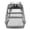 Grey, variant on MuXiKeJi Clothes Clear Backpack, 15 Inch Heavy Duty Transparent School Bookbag with Reflective Strip, Cute Backpack