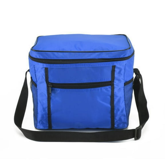 Cooler Bag Cans Collapsible and Insulated Large Lunch Bag Leakproof Soft Cooler Portable Tote for Camping, BBQ, Family Outdoor Activities, Blue