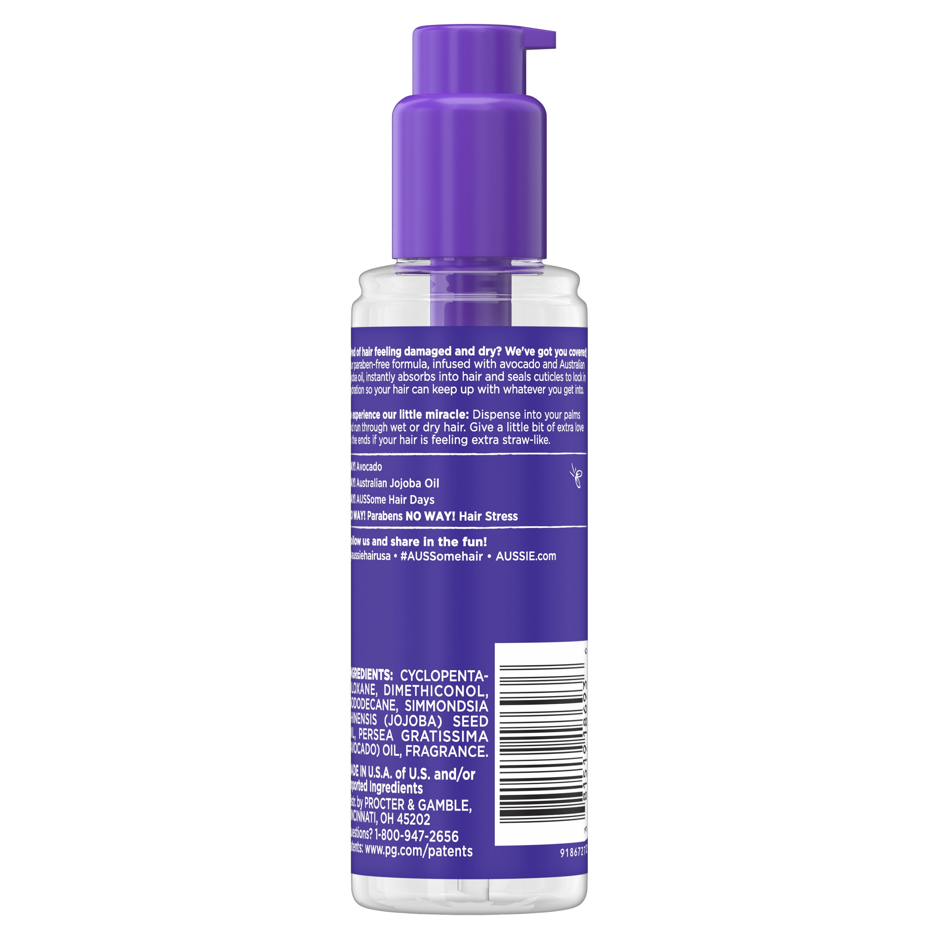 For Dry Hair Aussie Miracle Moist Intense Hydration Oil With