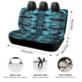 thumbnail image 2 of Animal Print Patterns Car Rear Seat Cover Accessories Universal Fit Car Seat Covers Durable, 2 of 6