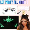 thumbnail image 3 of Rhinestone Face Gems Jewels, Rave Crystals Face Gems Stick On, Compatible With Festival Rave, 3 of 5